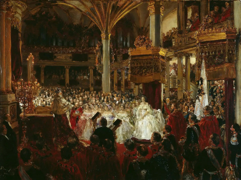Guillaume I's kroning i Königsberg i 1861 - Adolph von Menzel