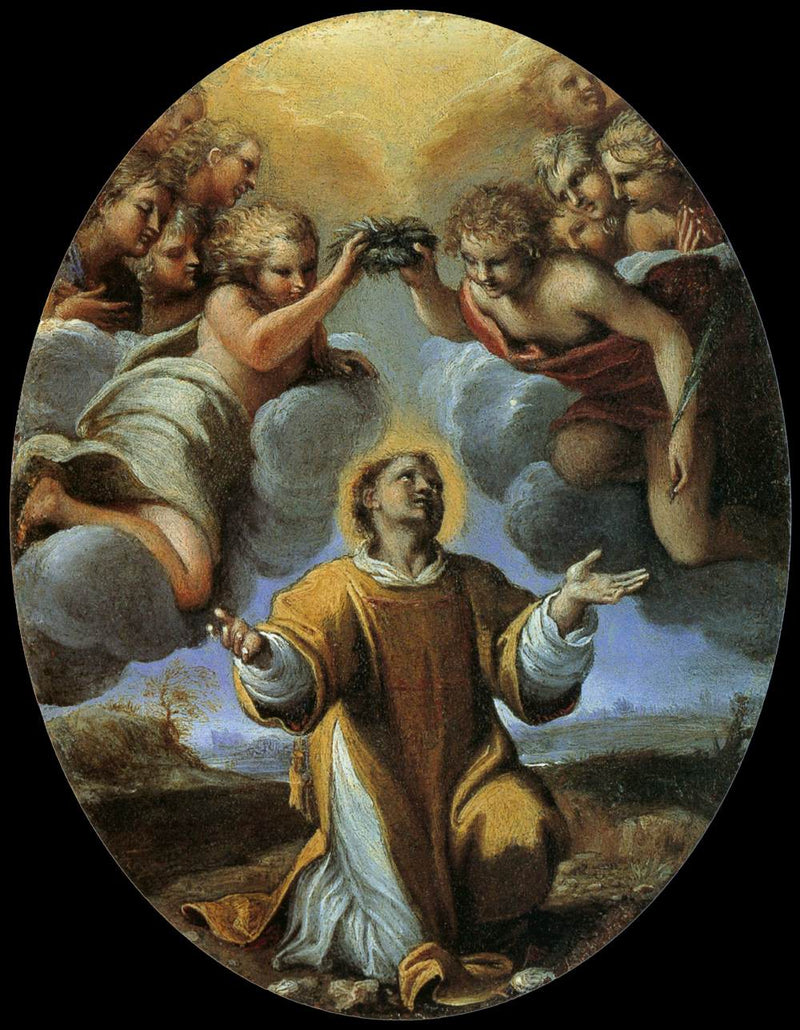 Sankt Stefans kroning - Annibale Carracci