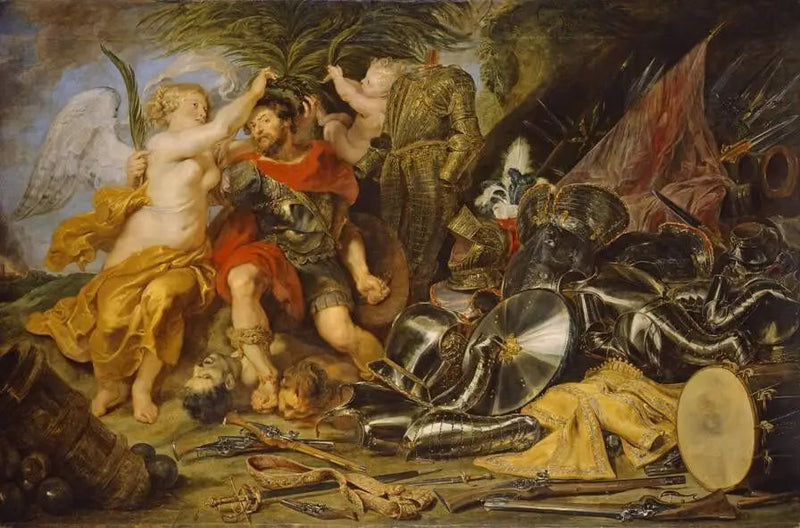 Sejrens Kroning: Mars' Krone af Sejr - Peter Paul Rubens