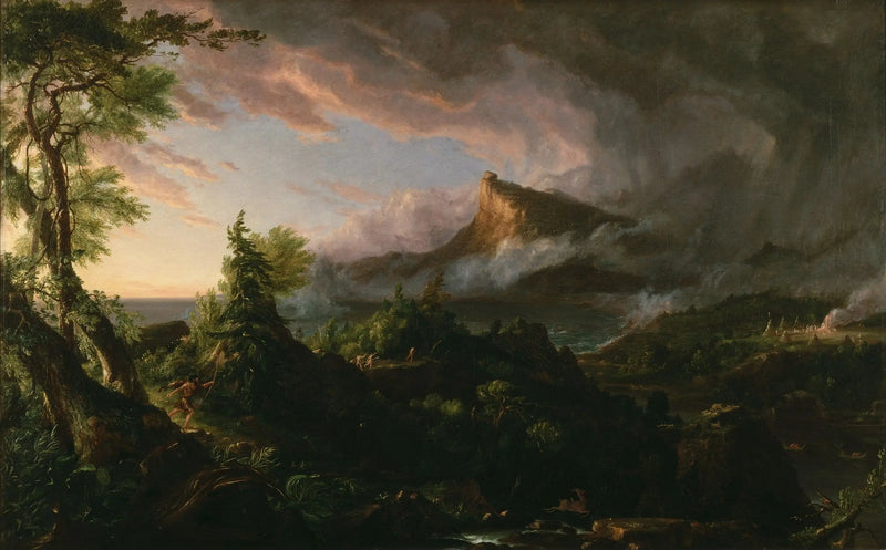 Empireets Kursus: den vilde natur - Thomas Cole