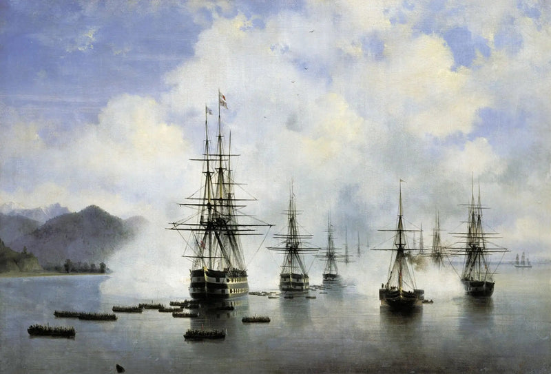 Landgangen af N. N. Raevskyi i Subashi - Ivan Aïvazovski
