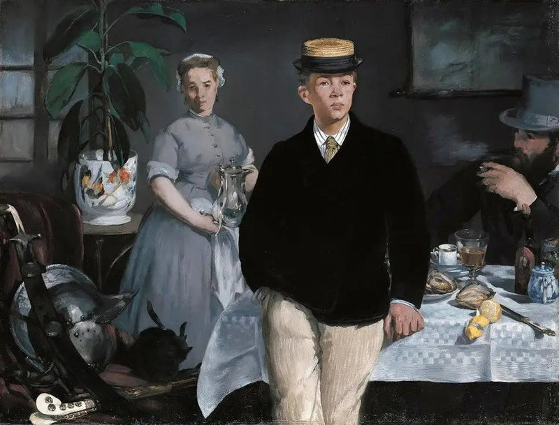 Frokost i atelieret - Édouard Manet