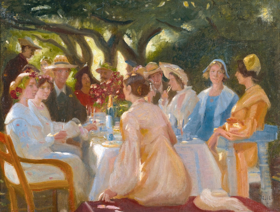 Skuespillernes frokost, Skagen. -Michael Peter Ancher