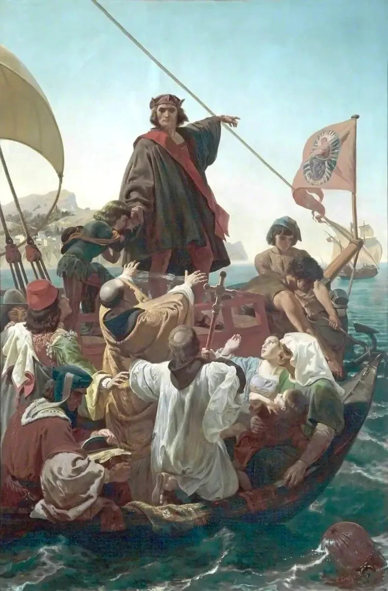 Colombs afrejse fra Palos, Spanien, i 1492 - Emanuel Leutze