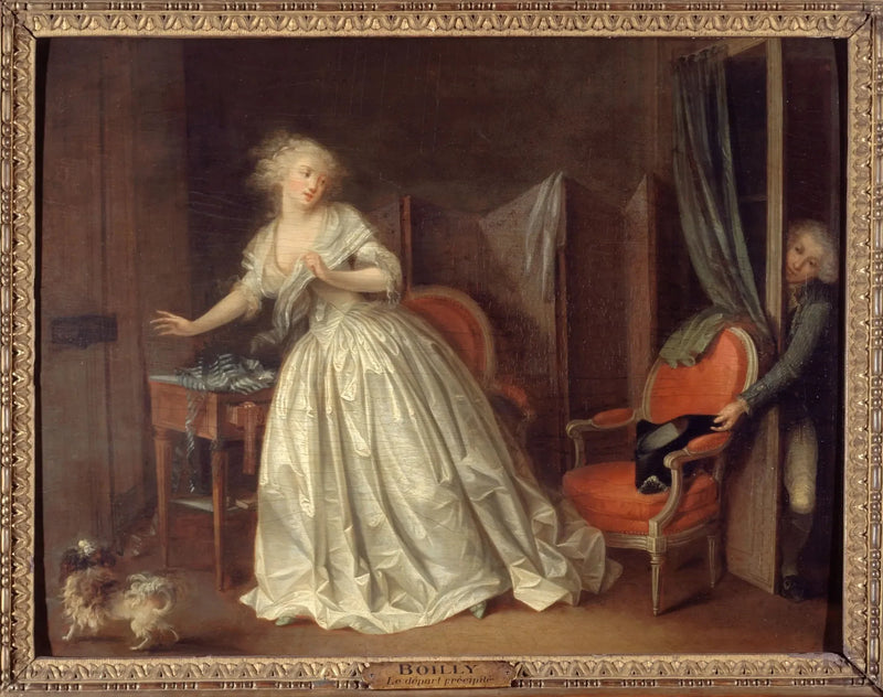 Den forhastede afgang - Louis-Léopold Boilly