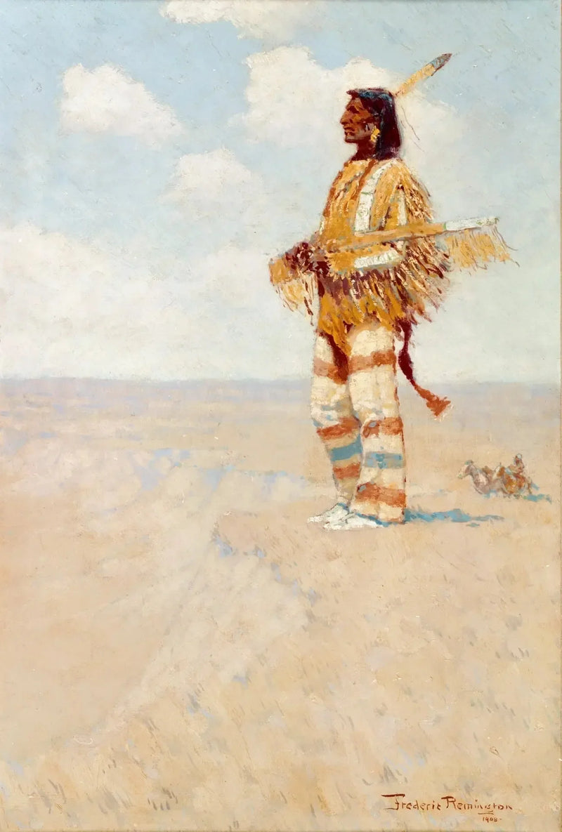 Den sidste af sin race (Den amerikanske uddøende art) - Frederic Remington