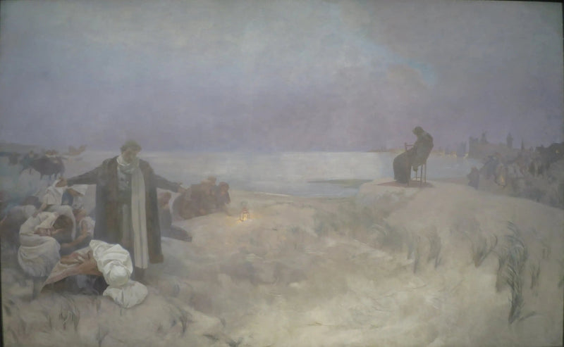 Den sidste dag af Jan Amos Komenský - Alphonse Mucha