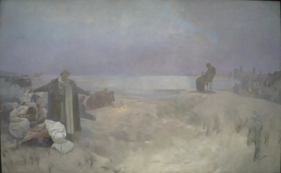 Den sidste dag af Jan Amos Komenský - Alphonse Mucha