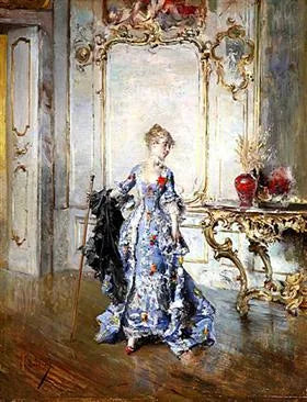 Det sidste blik i spejlet - Giovanni Boldini