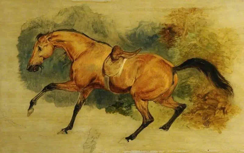 Grev d'Orsay's krigshest - Edwin Henry Landseer
