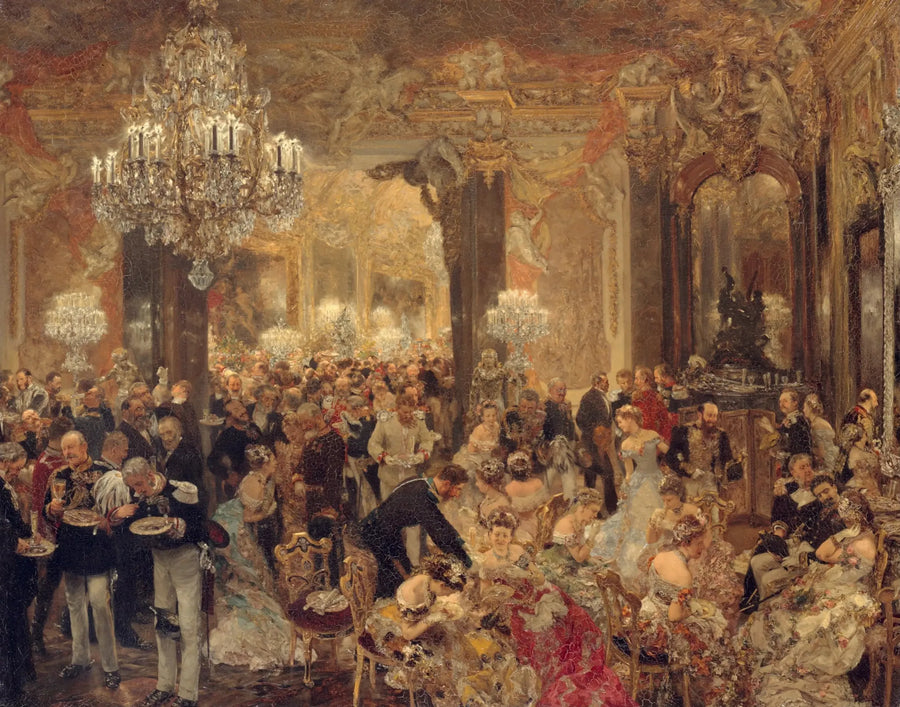Dronningens middag - Adolph von Menzel