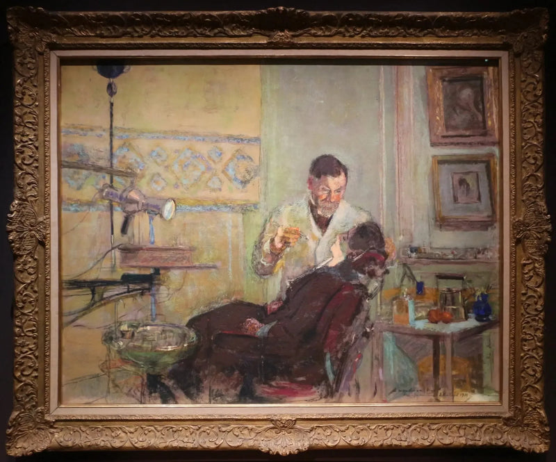 Le Doctor George Viau i sit tandlægeklinik - Édouard Vuillard