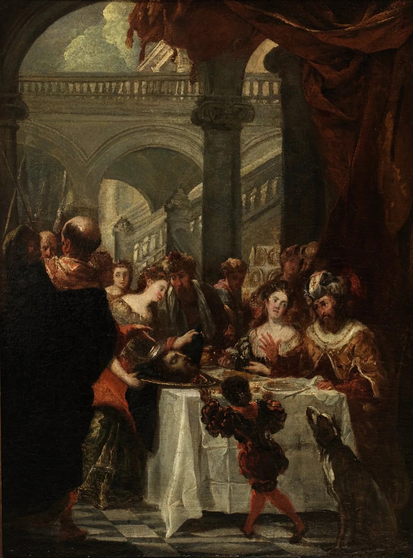Le festin d'Hérode (croquis) - Juan Carreño de Miranda image 1 reproduction artisanale de tableau