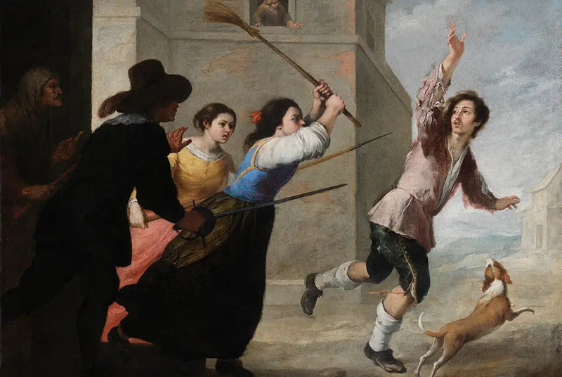 Den fortabte søn fordrevet - Bartolomé Esteban Murillo