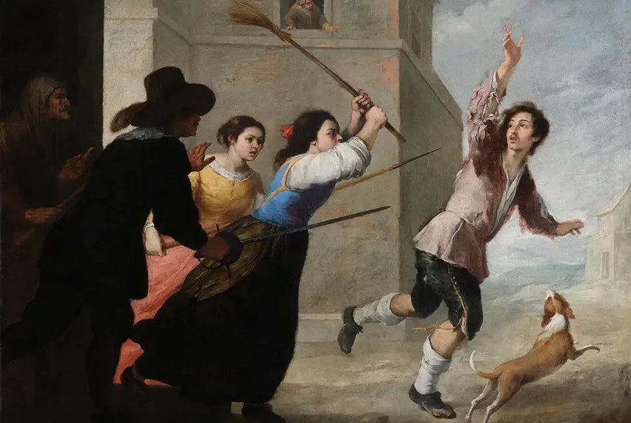Den fortabte søn fordrevet - Bartolomé Esteban Murillo