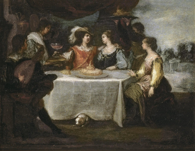 Den fortabte søn spilder sin arv - Bartolomé Esteban Murillo