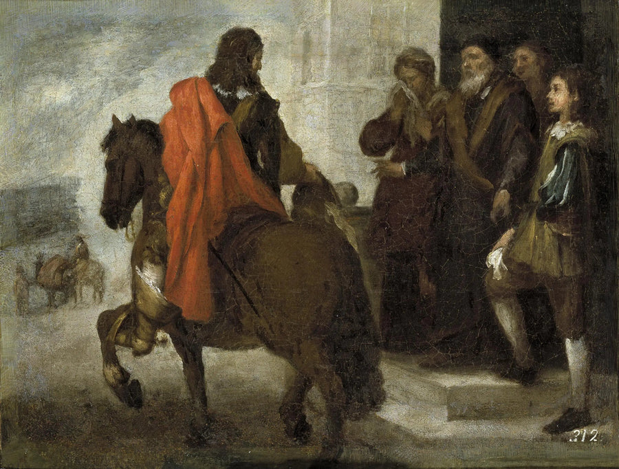 Den fortabte søn tager afsked med sit hjem - Bartolomé Esteban Murillo