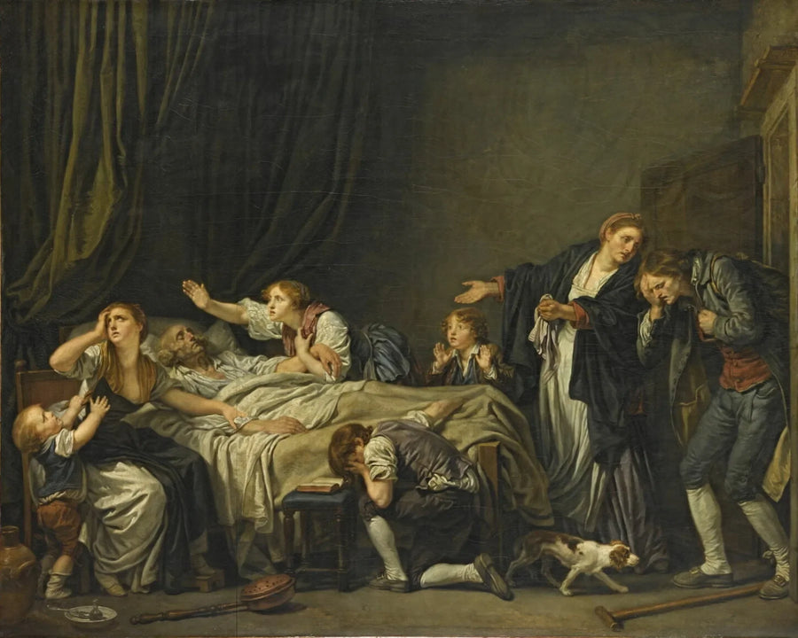 Den straffede søn - Jean-Baptiste Greuze