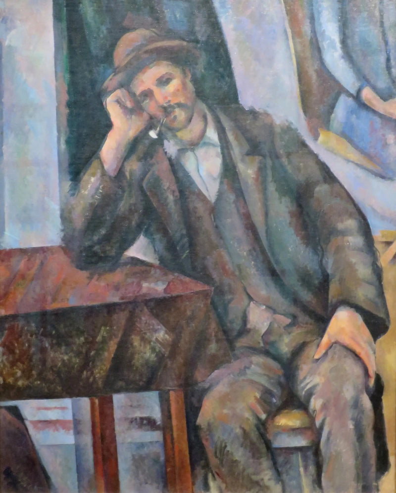 Pibe rygeren med albuen på bordet - Paul Cézanne