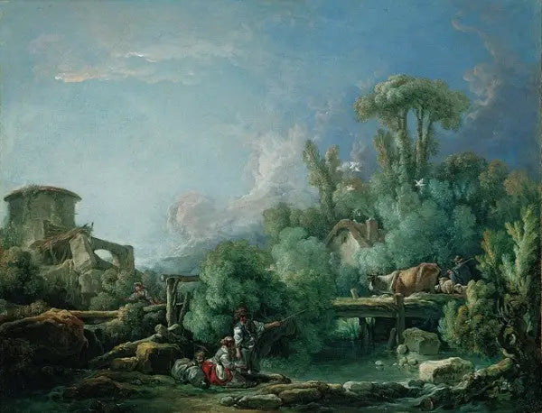 Den Galante Fisker - François Boucher