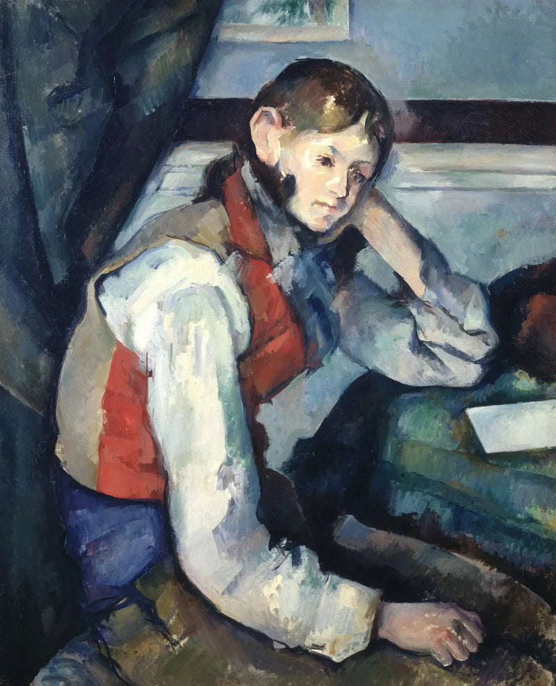 Drengen i den røde vest - Paul Cézanne