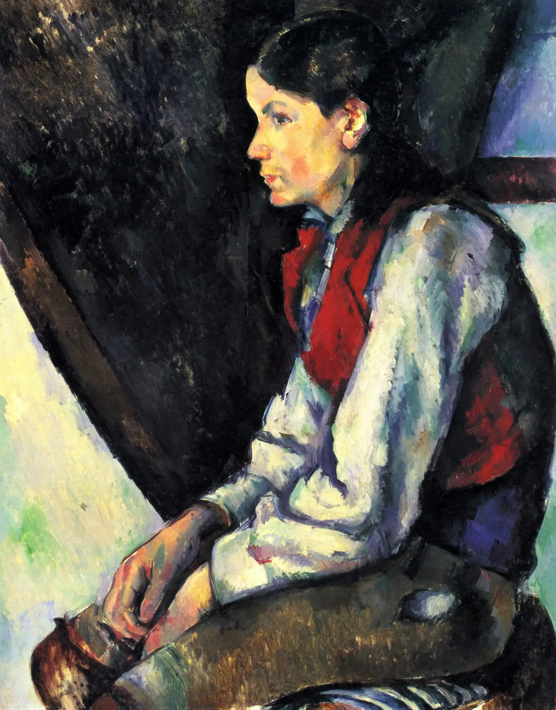 Drengen i den røde vest - Paul Cézanne