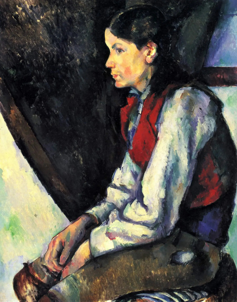 Drengen i den røde vest - Paul Cézanne