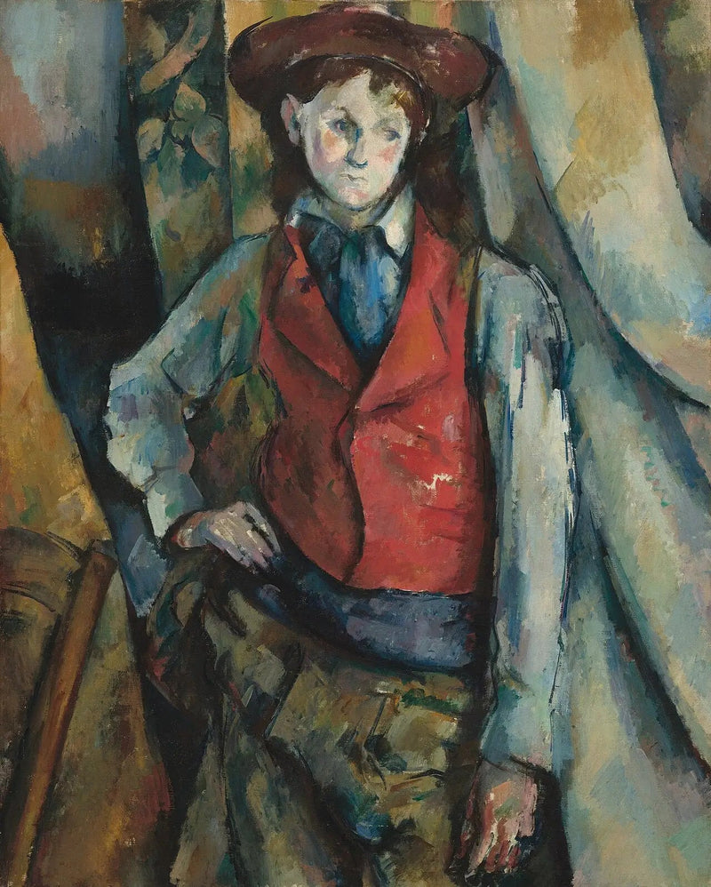 Drengen i den røde vest - Paul Cézanne