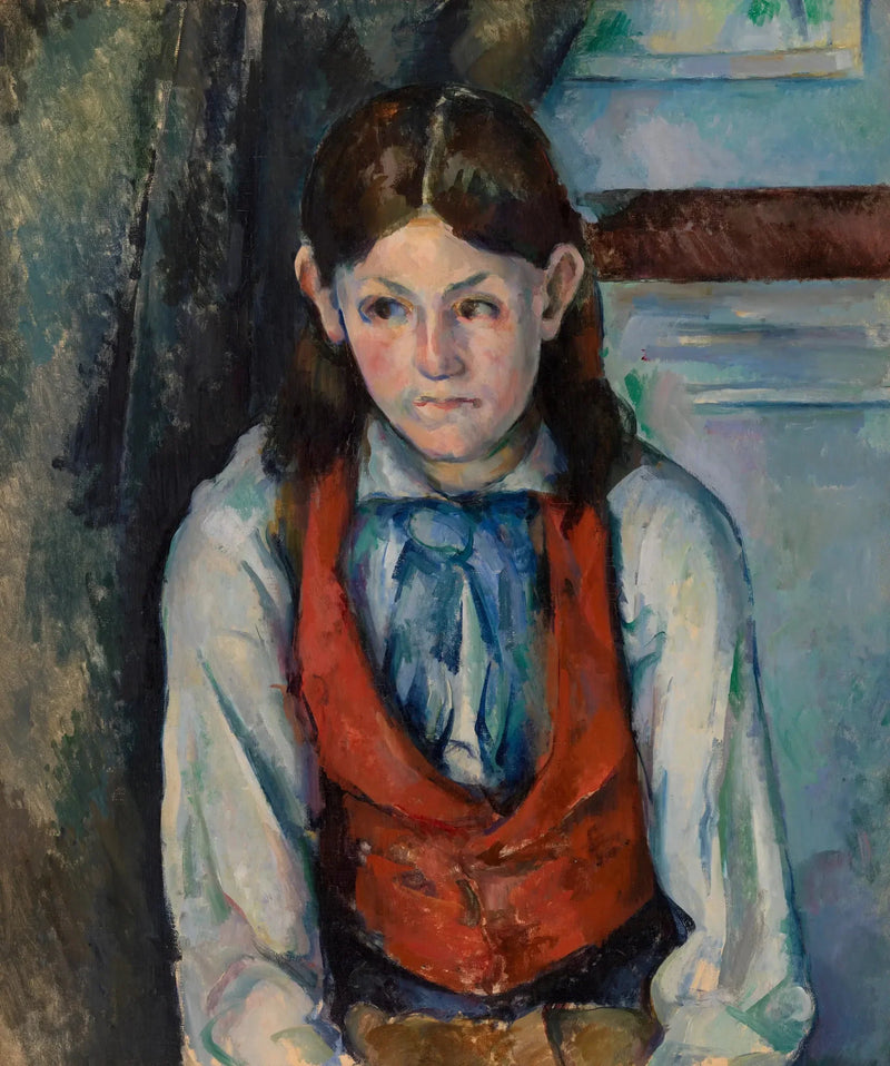 Drengen i den røde vest - Paul Cézanne