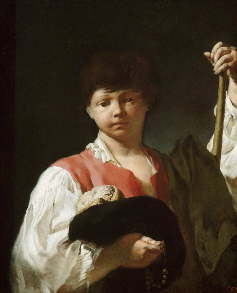 Den fattige dreng (Den unge pilgrim) - Giovanni Battista Piazzetta