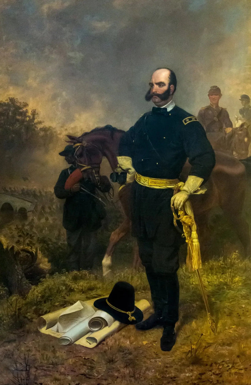 General Ambrose Burnside ved Antietam - Emanuel Leutze