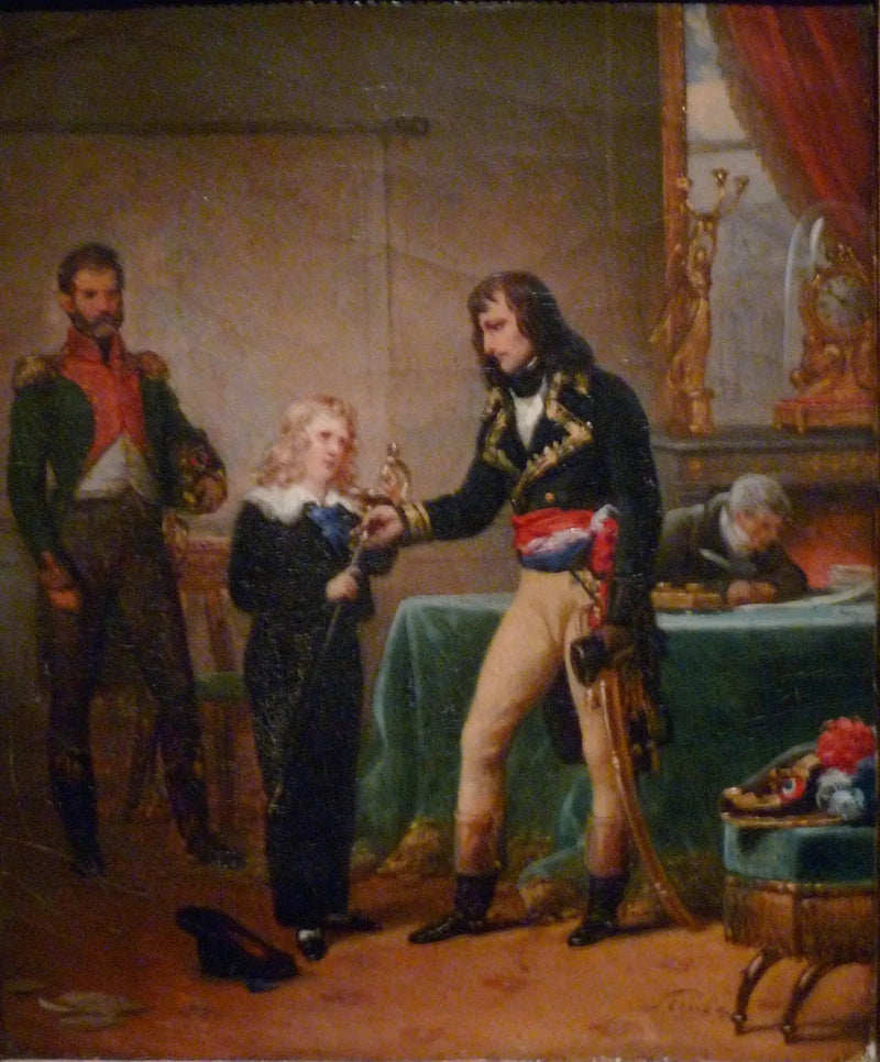General Bonaparte overdrager den unge Eugène de Beauharnais sin fars sværd - Charles de Steuben