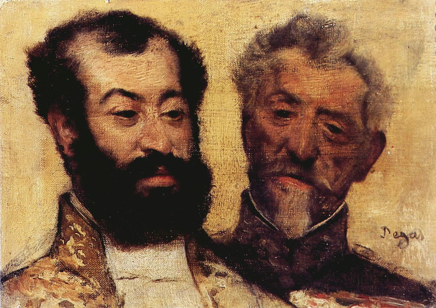 Generalen Mellinet og den store rabbi Astruc - Edgar Degas