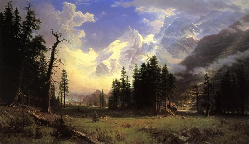 Morteratsch Isgletscher Haute-Engadine Vallée Pontresina - Albert Bierstadt