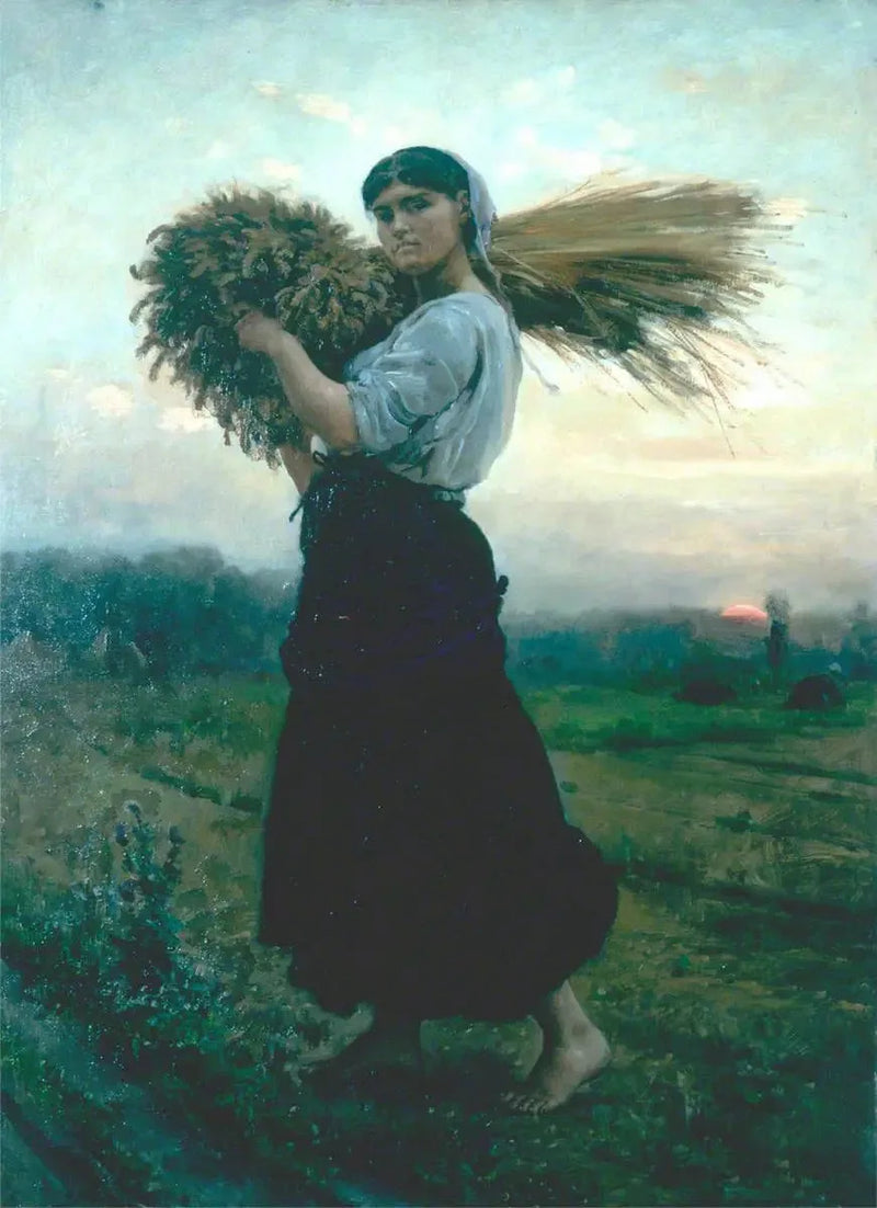 Den opsamler - Jules Breton