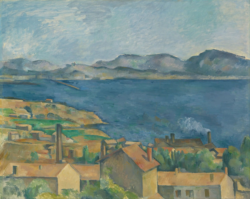 Marseillebugten set fra L'Estaque - Paul Cézanne
