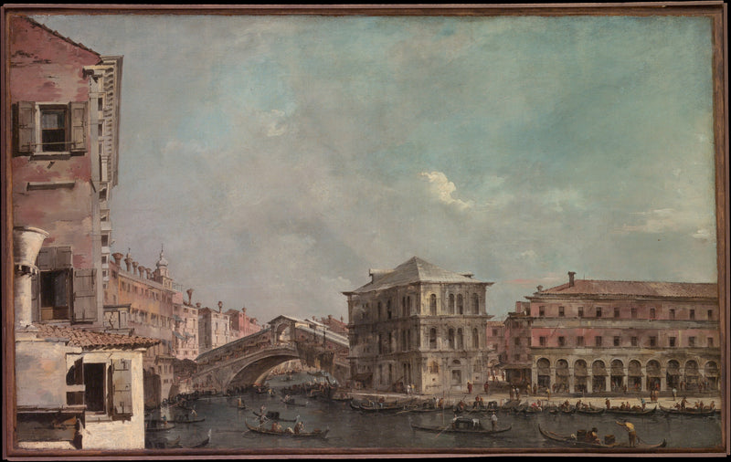 Den Store Kanal over Rialto - Francesco Guardi