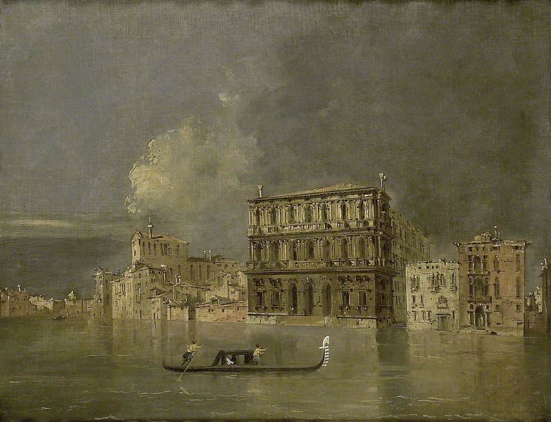Den Store Kanal med Palazzo Corner della Ca' Grande - Francesco Guardi
