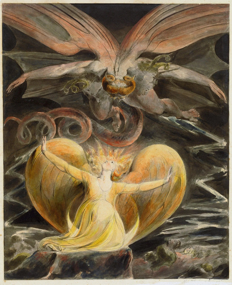 Den store Røde Drage og Kvinden iført Solen - William Blake