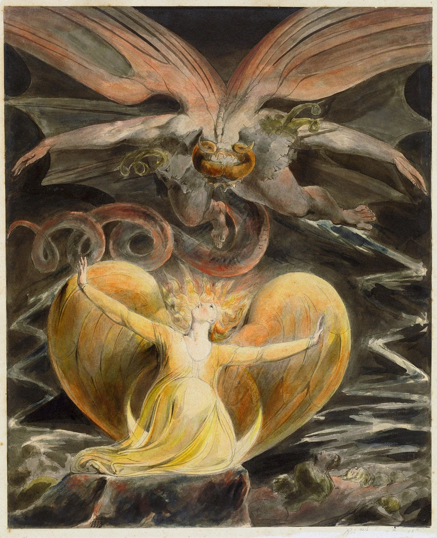 Den store Røde Drage og Kvinden iført Solen - William Blake