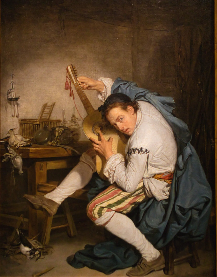 Gitaristen (Fuglefangeren). - Jean-Baptiste Greuze