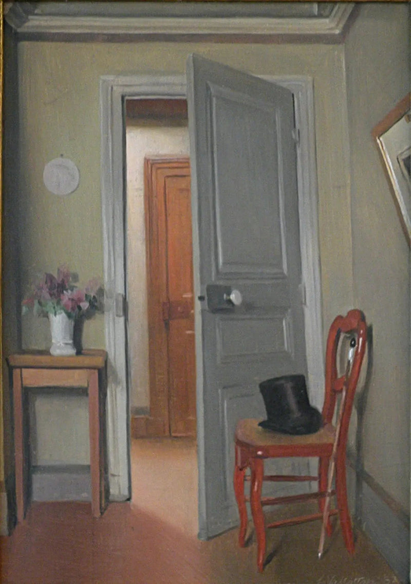 Hatten, indendørs - Félix Vallotton