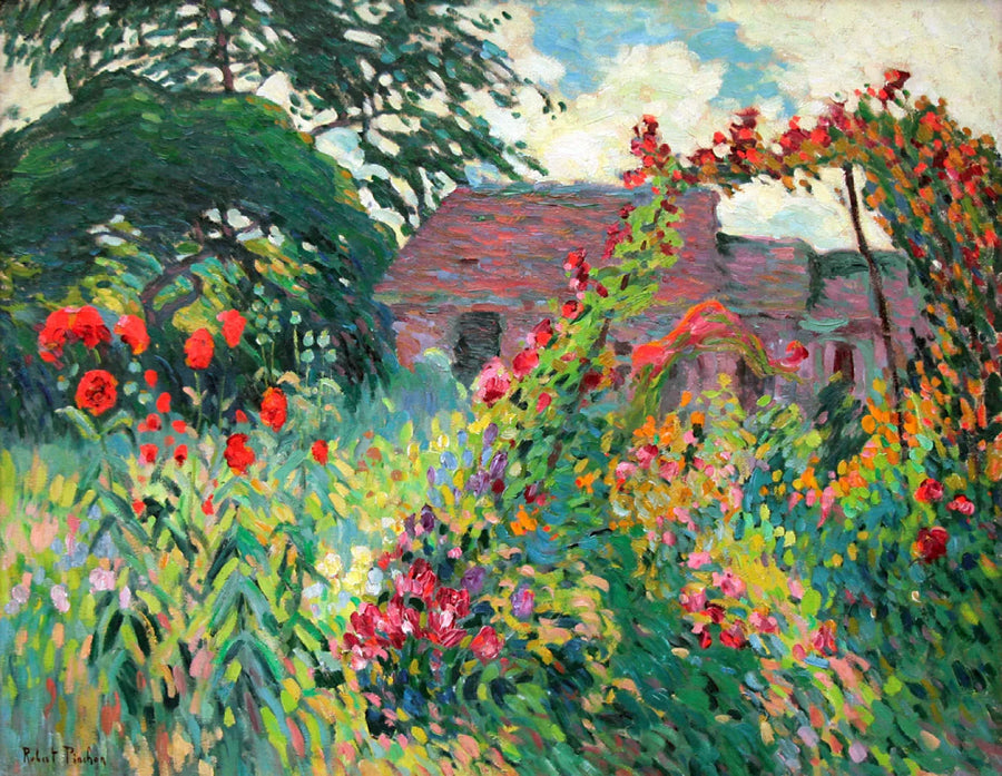 Haven med valmuer - Robert Antoine Pinchon