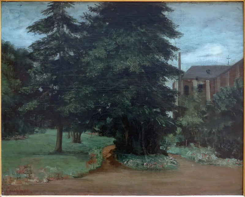 Klostergården i Loos-lez-Lille - Gustave Courbet