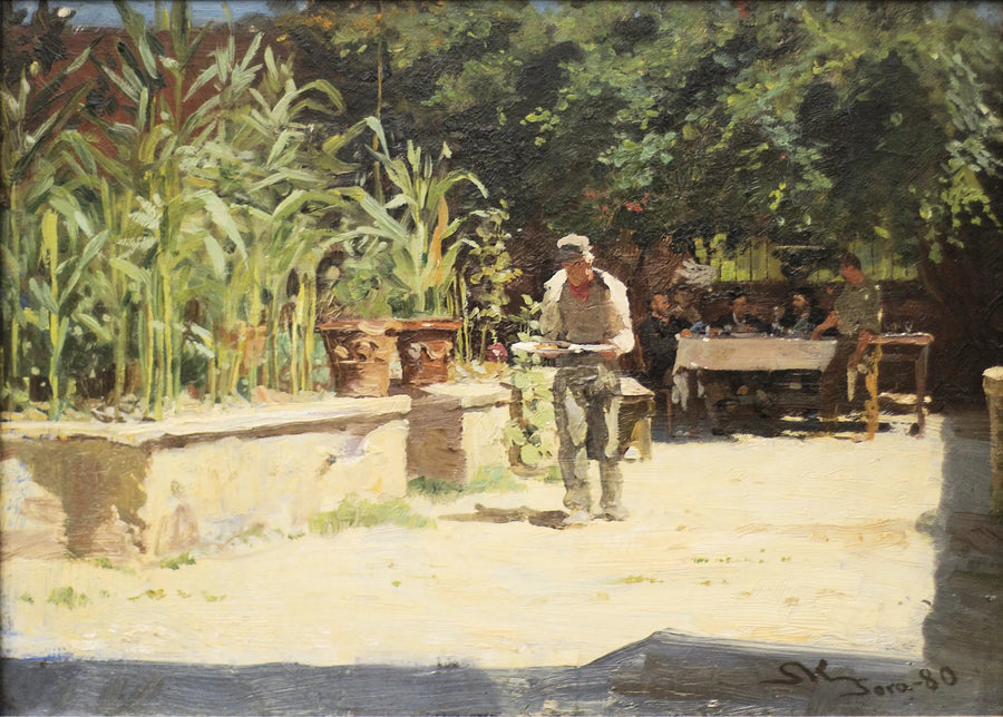 Albergo del Liri's have til Sora. Abruzzerne - Peder Severin Krøyer