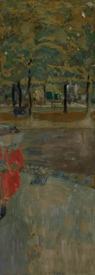 Le jardin de La Muette à Passy, Paris (La Muette) - Édouard Vuillard image 1 copie peinte à la main à l’huile
