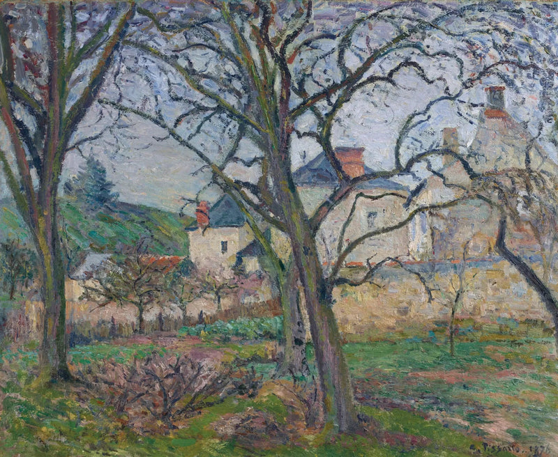 Maubuisson-haven, set mod Saint-Denis-kysten, Pontoise - Camille Pissarro