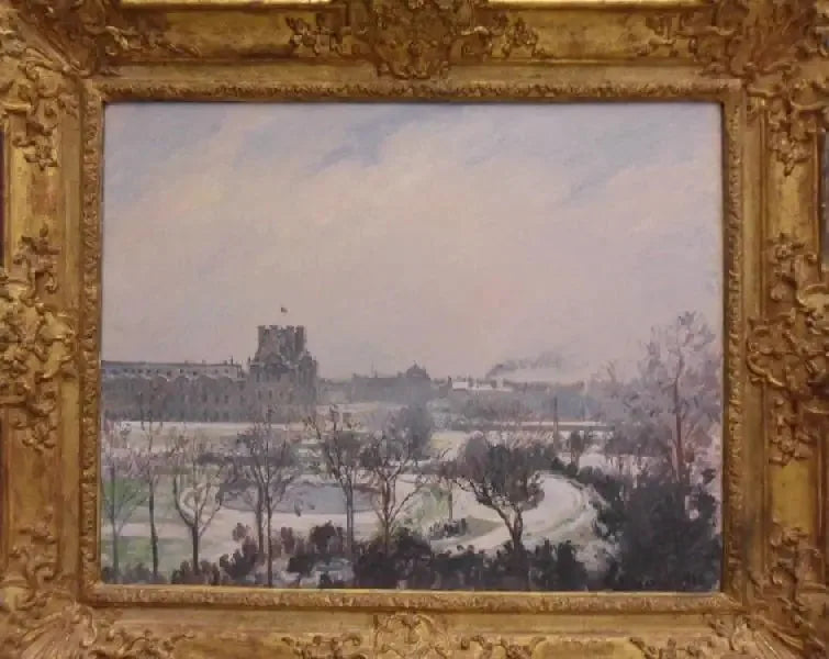 Tuileriernes have, sneeffekt - Camille Pissarro