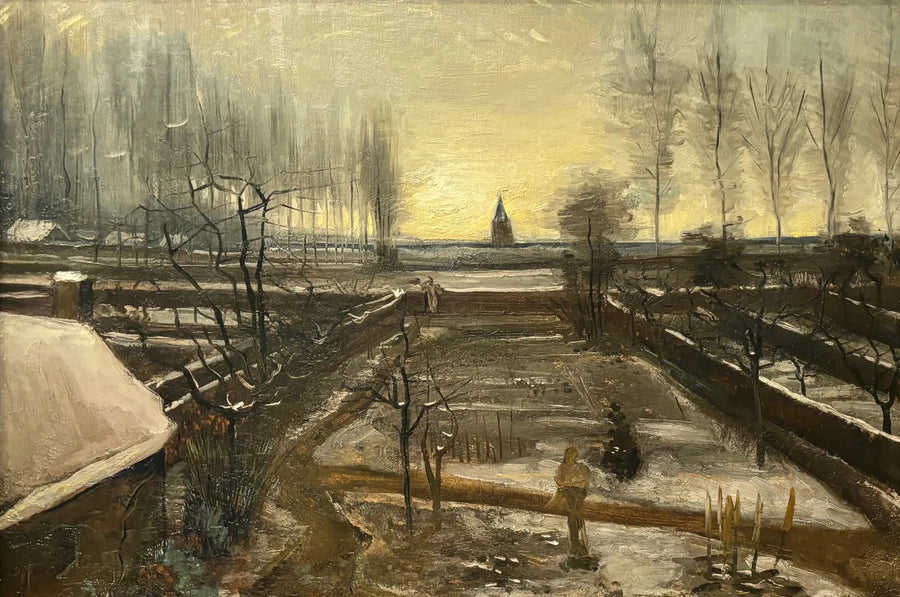 Præstegårdshaven i Nuenen under sneen - Vincent van Gogh