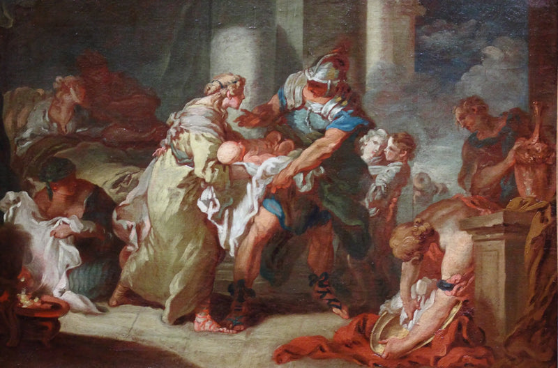 Den unge Pyrrhus reddet? - François Boucher